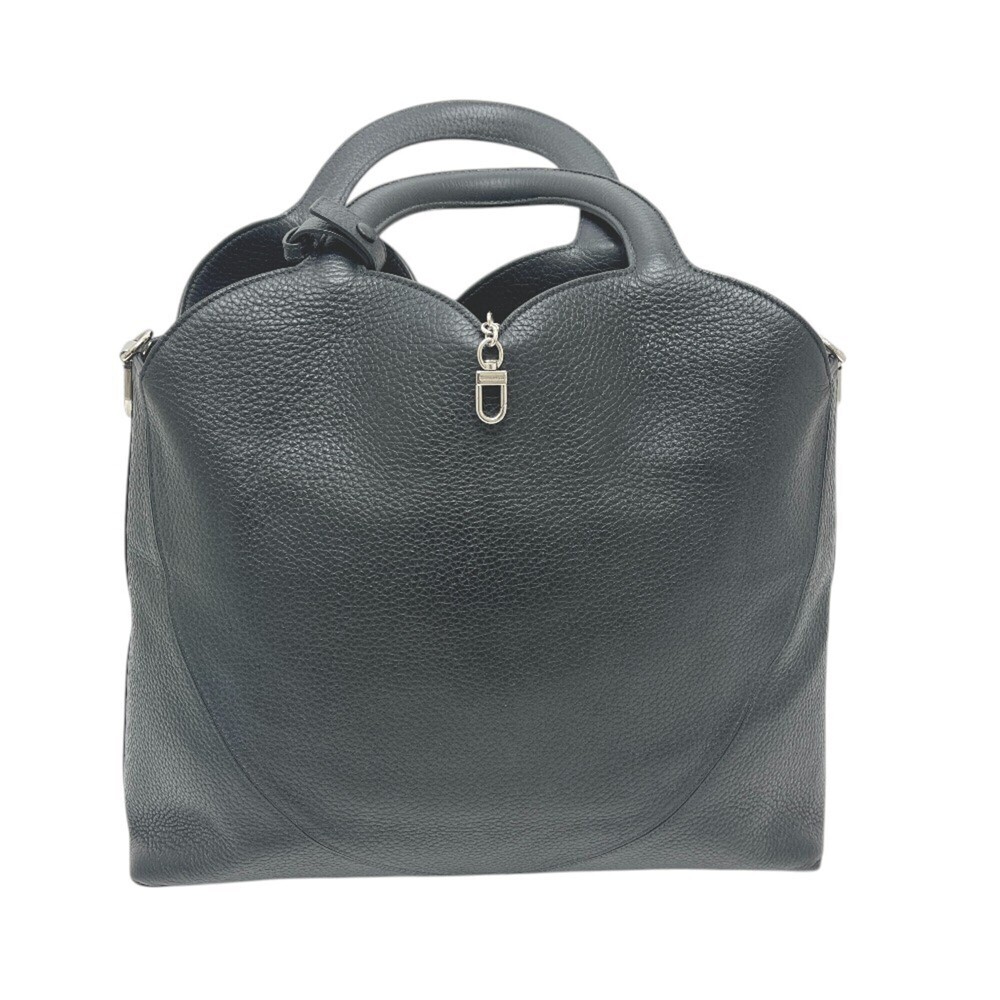 TIFFANY&Co. Tiffany Return to Large Handbag, Leather, Women's, Black